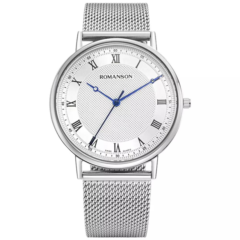 Romanson Tm2003Mmwwa15U W Mens Classic Watch Front View