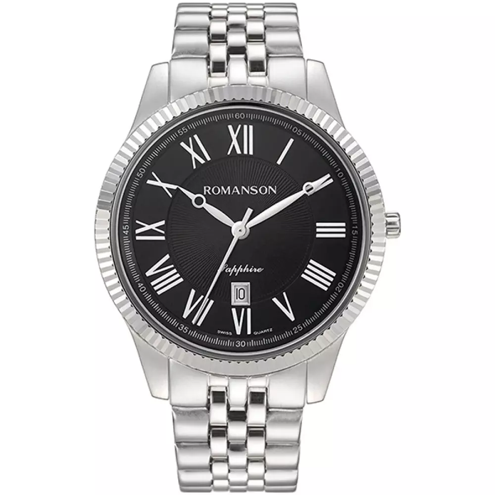 Romanson Tm3Bs190Mmwwa3R2 Bk Mens Classic Watch Front View