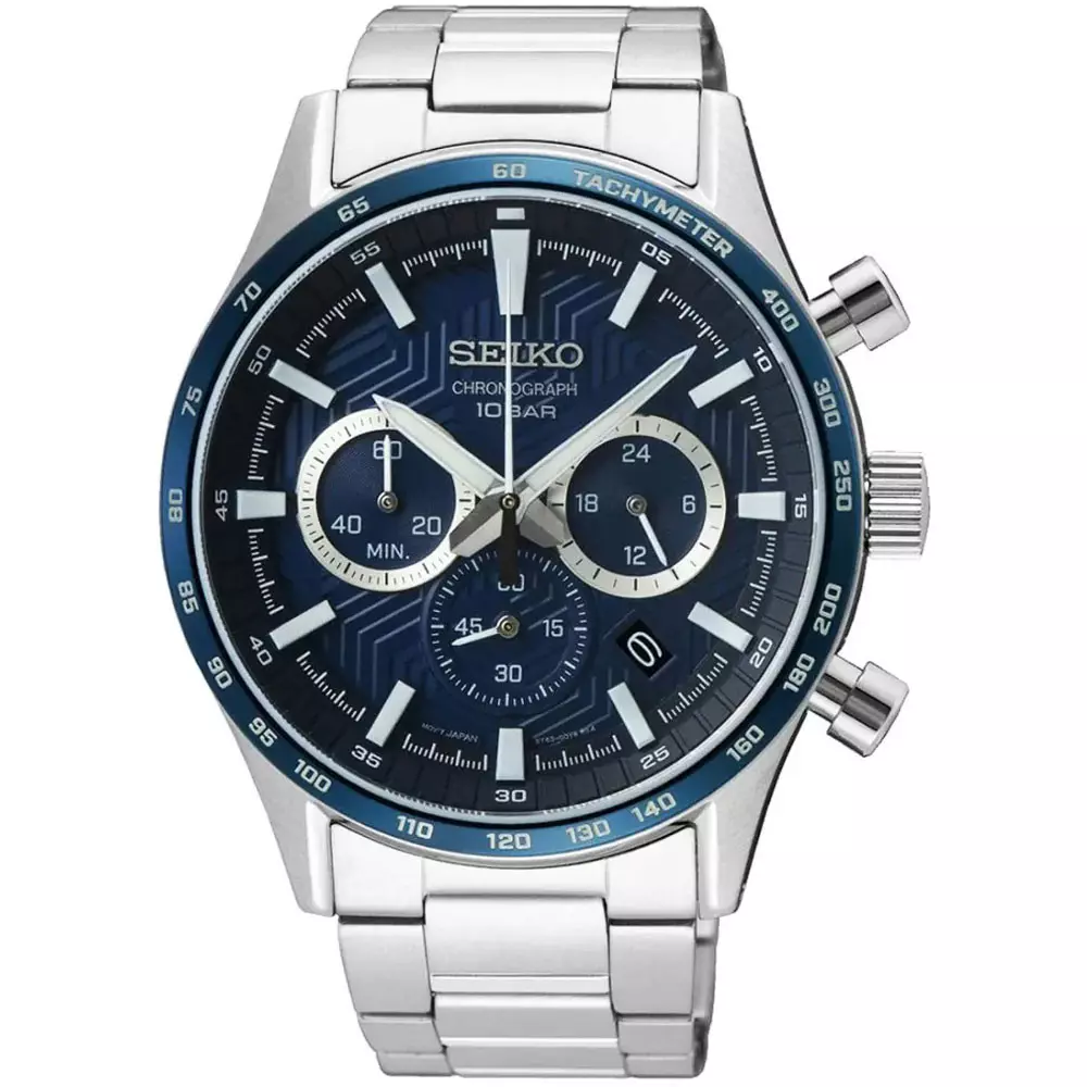 Seiko Ssb445P1 Mens sport Watch Front View