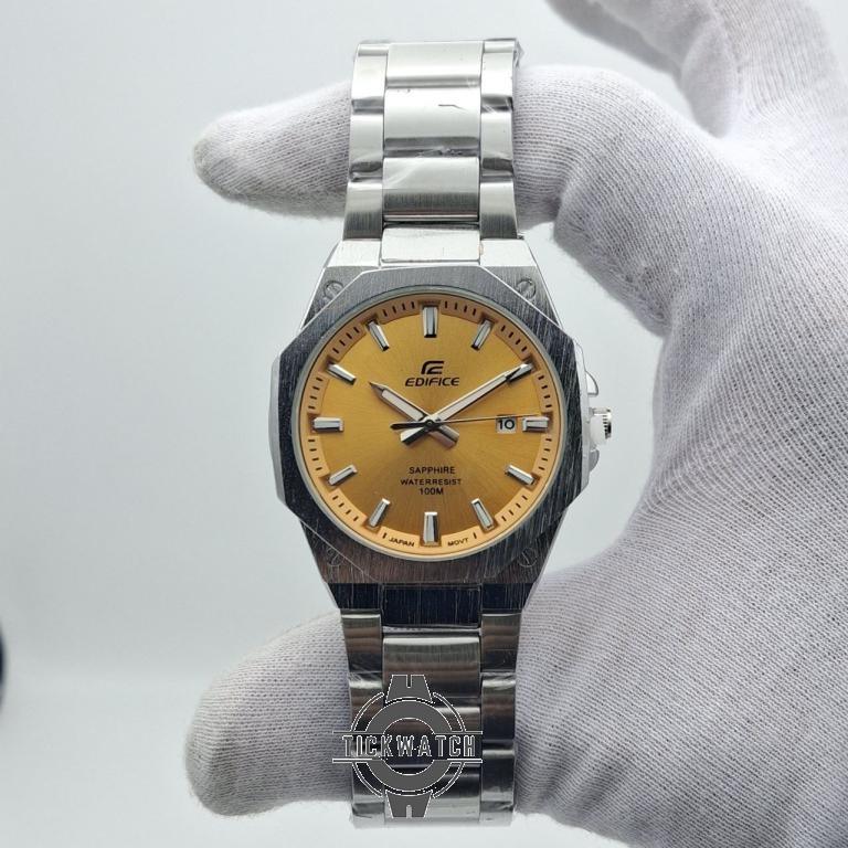 photo_2025-09-07_19-26-12 ساعت مردانه صفحه زرد انبه ای کاسیو ادیفایس مدل Casio Edifice ERF-S108D - Image 1