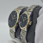 ساعت ست اورینت کلاسیک صفحه مشکی قاب نقره ای طلایی ORIENT classic - Image 2