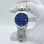 ساعت ست سیکو کلاسیک صفحه سرمه ای قاب نقره ای SEIKO - Image 10