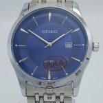 ساعت ست سیکو کلاسیک صفحه سرمه ای قاب نقره ای SEIKO - Image 4