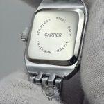 ساعت زنانه استیل کارتیر صفحه مربع سفید CARTIER - Image 4