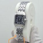ساعت زنانه استیل کارتیر صفحه مربع مشکی CARTIER - Image 2
