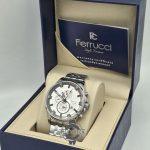 ساعت مچی مردانه فروچی Ferrucci ایتالیا دوال تایم (DUAL TIME) صفحه سفید موتور ژاپن - Image 4