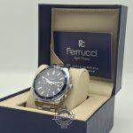 ساعت مچی مردانه فروچی Ferrucci ایتالیا صفحه سرمه ای فول تایم موتور ژاپن - Image 4