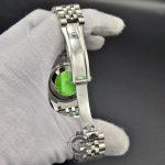 ساعت مچی ست رولکس دیت جاست نقره ای صفحه سرمه ای با موتور ژاپن می‌یوتا اصلی و قفل اصلی تمام استیل - Image 9