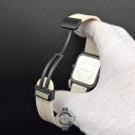 ساعت کارتیر مردانه کرم | بند رابر کرم | ایندکس رومی و طراحی لوکس - Image 5
