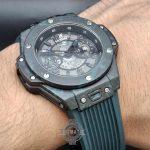 ساعت هابلوت مردانه سبز یشمی | قاب کربن، بند اسپرت، قفل اصلی Hublot - Image 5