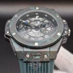 ساعت هابلوت مردانه سبز یشمی | قاب کربن، بند اسپرت، قفل اصلی Hublot - Image 2