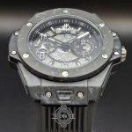 ساعت هابلوت مردانه مشکی | قاب کربن، بند اسپرت مشکی، قفل اصلی Hublot - Image 2