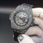 ساعت هابلوت مردانه مشکی | قاب کربن، بند اسپرت مشکی، قفل اصلی Hublot - Image 4