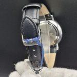 ساعت مردانه اوماکس اورجینال SSC009 | بند چرم مشکی دور دوخت با صفحه آبی و قاب نقرهای - Image 5