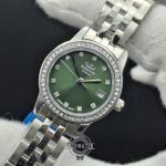 ساعت زنانه الگانس امپریال اورجینال صفحه سبز کله غازی رفرنس EG6208L تمام استیل همراه یکسال گارانتی و جعبه و بگ ELEGANCE emperial - Image 2