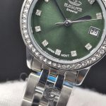 ساعت زنانه الگانس امپریال اورجینال صفحه سبز کله غازی رفرنس EG6208L تمام استیل همراه یکسال گارانتی و جعبه و بگ ELEGANCE emperial - Image 4