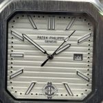 ساعت مردانه پتک فیلیپ کوبیتوس صفحه سفید بند چرم طبیعی و سگک اصلی پتک Patek Philippe - Image 3