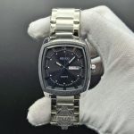 ساعت مردانه سیکو پرستیژ دو تقویم صفحه مشکی تمام استیل SEIKO