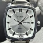 ساعت مردانه سیکو پرستیژ دو تقویم صفحه سفید تمام استیل SEIKO - Image 4