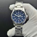 ساعت مردانه سیکو 5 دو تقویم صفحه سرمه ای SEIKO 5