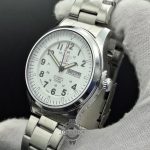 ساعت مردانه سیکو 5 دو تقویم صفحه سفید SEIKO 5 - Image 3