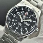 ساعت مردانه سیکو 5 دو تقویم صفحه مشکی SEIKO 5 - Image 2