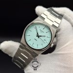 تیسوت پی ار ایکس صفحه آبی فیروزه ای موتور ژاپن قاب و بند استیل 316 کیفیت مستر TISSOT PRX1853 - Image 3
