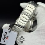ساعت مردانه تیسوت پی ار ایکس صفحه سفید موتور ژاپن قاب و بند استیل 316 کیفیت مستر TISSOT PRX1853 - Image 5
