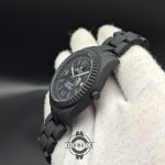 ساعت مردانه رولکس تمام مشکی (فول بلک) کربنی مات با شیشه ذره بینیRolex black - Image 5