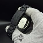 ساعت مردانه رولکس تمام مشکی (فول بلک) کربنی مات با شیشه ذره بینیRolex black - Image 6
