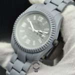 ساعت مردانه رولکس تمام طوسی (فول بلک) کربنی مات با شیشه ذره بینیRolex - Image 3