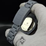 ساعت مردانه رولکس تمام طوسی (فول بلک) کربنی مات با شیشه ذره بینیRolex - Image 5
