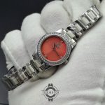 ساعت زنانه اورینت OR-SH228L صفحه صورتی دور جواهر