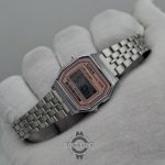ساعت کاسیو دیجیتال زنانه صفحه صورتی F91 - Image 2