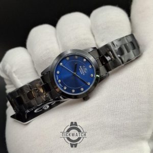 ساعت زنانه الگانس امپریال استیل مشکی صفحه سرمه ای ELEGANCE EG6203L موتور ژاپن به همراه جعبه و بگ و کارت الگانس