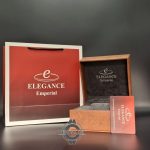 ساعت زنانه الگانس امپریال استیل مشکی صفحه سرمه ای ELEGANCE EG6203L موتور ژاپن به همراه جعبه و بگ و کارت الگانس - Image 5