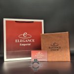ساعت زنانه الگانس امپریال استیل مشکی صفحه سرمه ای ELEGANCE EG6203L موتور ژاپن به همراه جعبه و بگ و کارت الگانس - Image 6